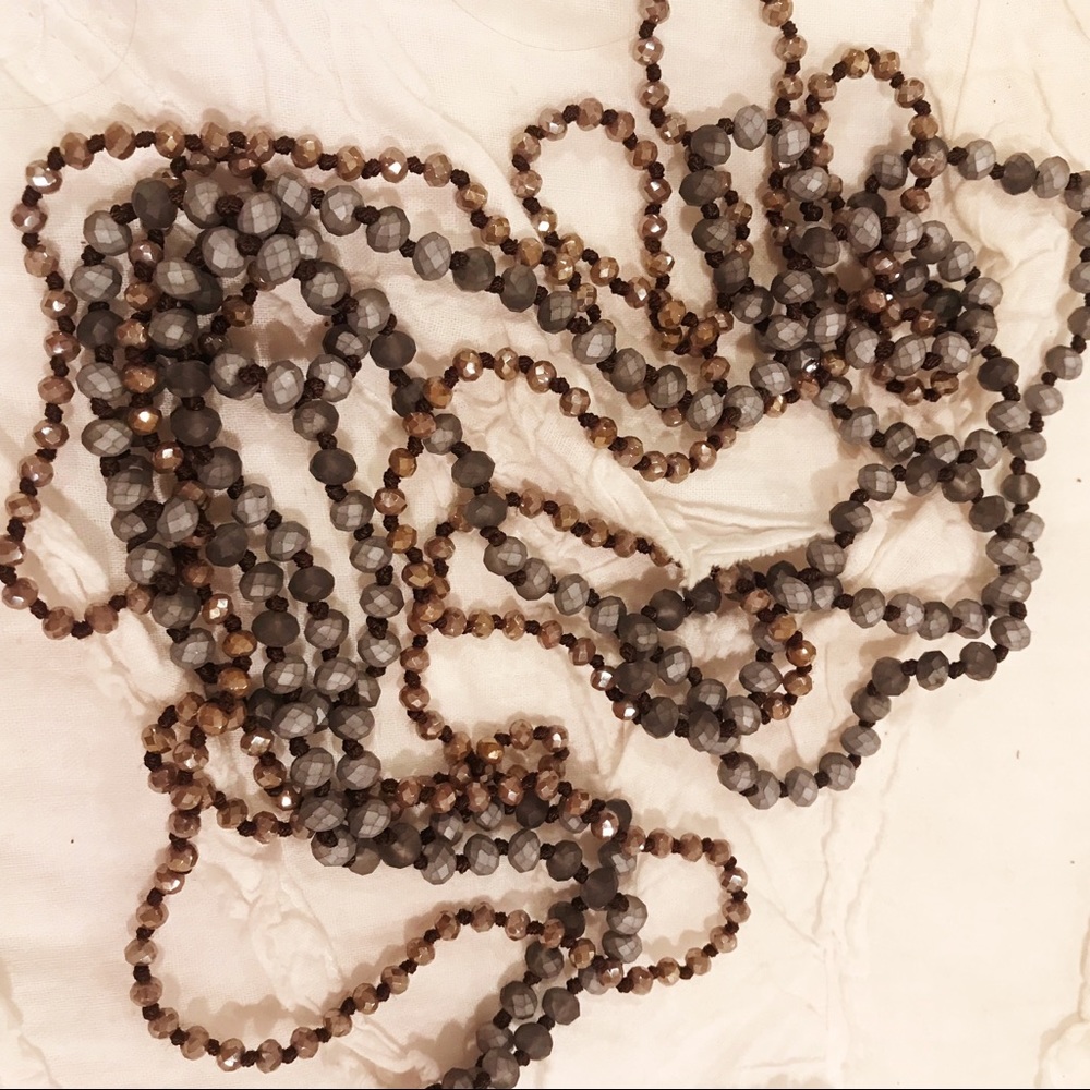 Wrap bead necklaces